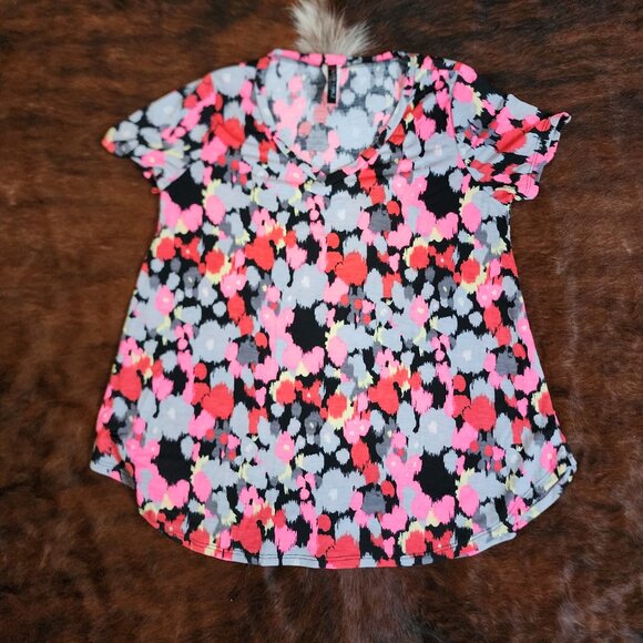 Women's Glitzy Girls Multi Color Blouse NWOT - Picture 1 of 3